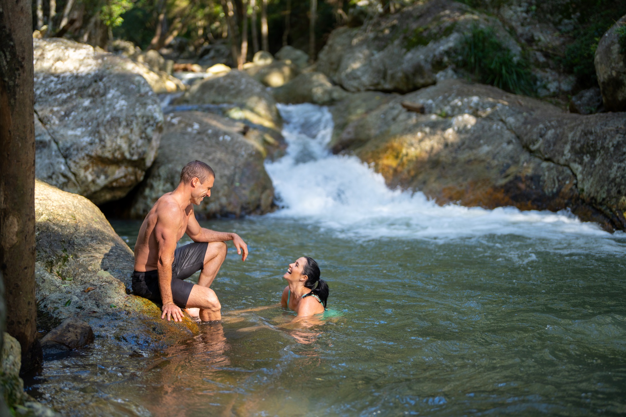 Cedar Creek rock pools at Tamborine Mountain Glades